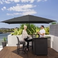thumbnail image 1 of Costway 10'x13' Patio Offset Cantilever Umbrella Aluminum 360° Rotation Tilt Grey, 1 of 10