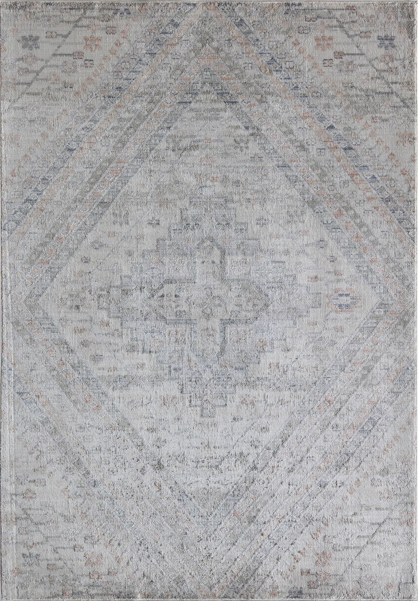 Rugs America Romeo JL50A Inner Balance Abstract Vintage Beige Area Rug, 2'6" x 4'