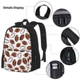 thumbnail image 3 of Disketp Football Mochila Estampada de Gran Capacidad con Lonchera y Estuche, Set de 3 Piezas para Estudiantes, 3 of 7