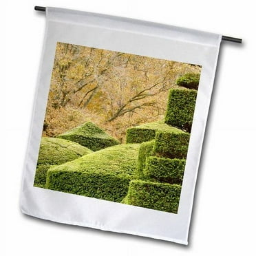 3dRose Topiary Garden, Pennsylvania Polyester 1'6'' x 1' Garden Flag