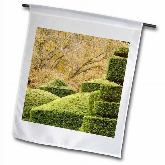 3dRose, Topiary garden, Longwood Gardens, Pennsylvania - US39 AJE0013 - Adam Jones, 12 x 18 inch Garden Flag