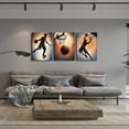 thumbnail image 3 of 3pcs Basketball Canvas Wall Art Basketball Posture Sports Posters Prints Youth Basketball Room Wall Decor Pictures For Sports Teens Boys Man Cave Home Decor（Only canvas）, 3 of 6