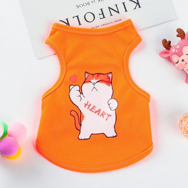 Ropa para perros pequeños, chaleco fino y transpirable para verano, a prueba de pelos, para cachorros, gatos y osos