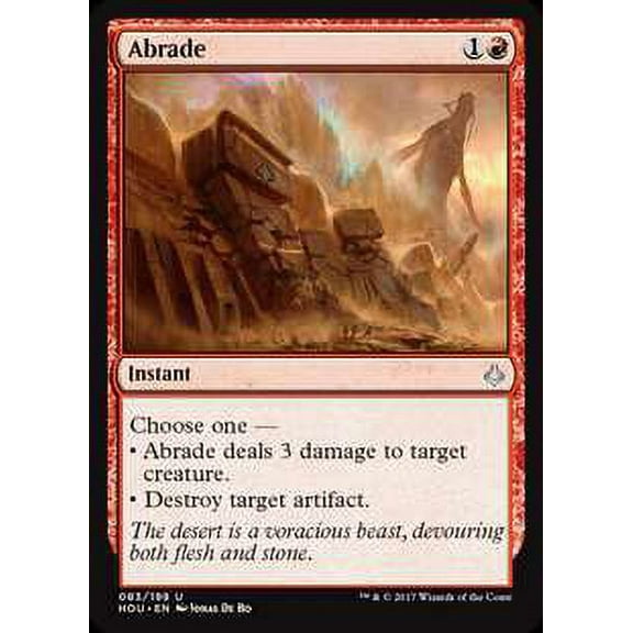 MtG Hour of Devastation Uncommon Abrade (Foil) #83