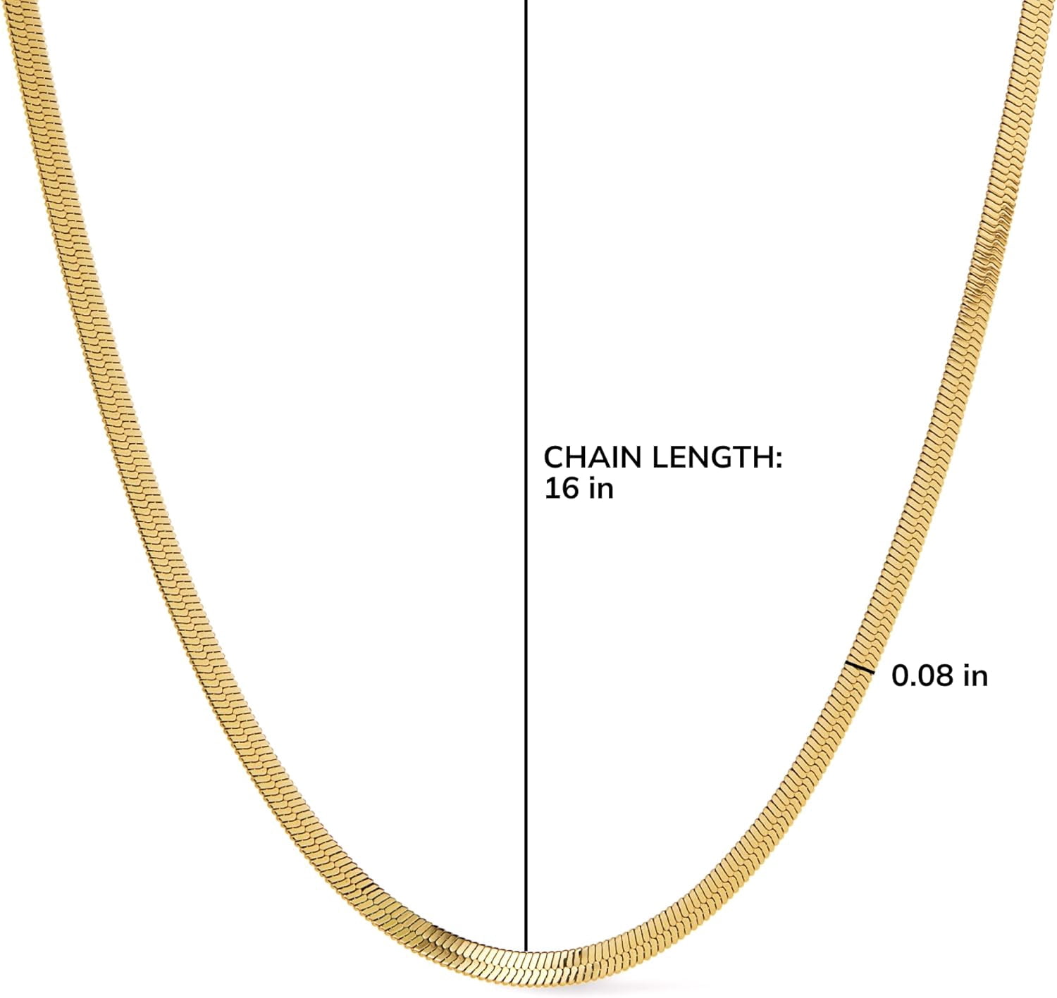 Leander Gold Chain Necklaces for Women - 14K Gold Plated, Hypoallergenic Jewelry - Dainty, Layering & Trendy Necklace Styles with Herringbone & Paperclip Designs Jewelry Assorted Styles