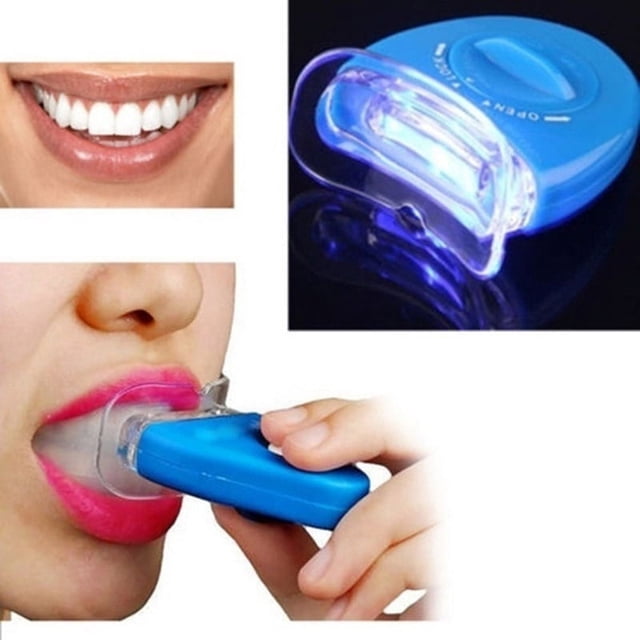 Blanqueador de dientes azul, luz cosmética, aparatos blanqueadores de dientes, blanqueador de dientes portátil para el hogar, cuidado bucal, Blu-ray saludable