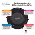 thumbnail image 3 of JumpSport 370 Home Gym 39" Heavy Duty Fitness Trampoline with 4-In-1 DVD, Black, 3 of 7