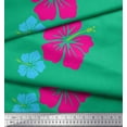 thumbnail image 3 of Soimoi Green Poly Georgette Fabric Floral Decor Fabric Printed Yard 42 Inch Wide, 3 of 3