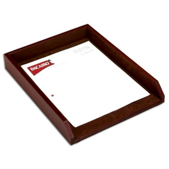 Dacasso  Leather Front-Load Letter Tray
