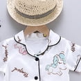 thumbnail image 5 of Caqnni Toddler Girls 2Pcs Cute Flower Summer Outfits Set – Short Sleeve T-Shirt + Pants Gift Set Summer 2Pcs Gift Outfits Set 2Pcs Summer Playwear Beach Outfits 5-6 Years,White, 5 of 7