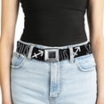 thumbnail image 5 of Buckle-Down Belt, Seatbelt Buckle Belt, Zodiac Sagittarius Symbol Black White, Youth 22 to 32 Inches, 5 of 9