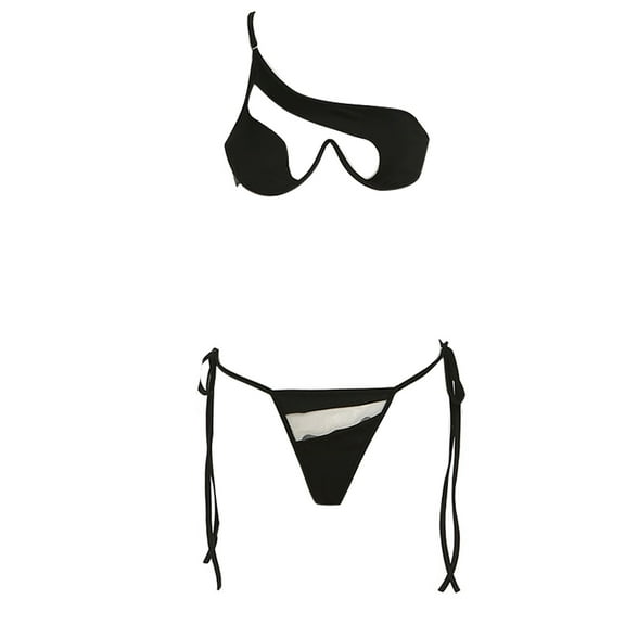 Jesscasday Bikinis Sexy Women Swimsuit Push Up Bandage Brazilian Bikini Folds Swimwear Set