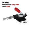 thumbnail image 5 of GH-304/GH-305 Quick Release Toggle Clamp 500-800lb Antislip Vertical Toggle Clip Woodworking Carpentry Clamping Tool Alloy Steel (GH-305C), 5 of 6