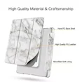 thumbnail image 4 of For iPad 6th/5th Gen 9.7" (2018/2017) Slim White Marble Folio Case W/ Pencil Holder, 4 of 9