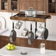 thumbnail image 5 of Organizador de Sartenes y Ollas de Pared para Cocina, Estante Organizador de Utensilios, Platos para Hogar, Restaurante, Estante de Ollas y Sartenes con 12 Ganchos Industrial Retro, 67 x 33cm, 5 of 9