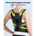thumbnail image 3 of Cinturón de soporte lumbar vertical Rakiie con corrector de postura, talla L, 3 of 6
