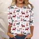 thumbnail image 1 of Ichuanyi liquidación de la moda femenina de la moda holgada 3/4 mangas blusa redonda de cuello redondo ICHUANYI WER202308212170, 1 of 4