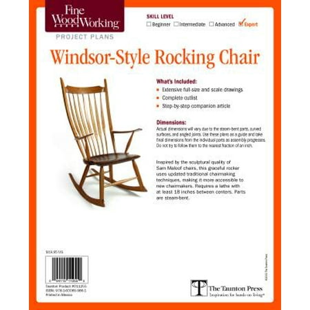 Fine Woodworking's Windsor-Style Rocking Chair Plan ...