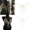 thumbnail image 4 of Cadena del cuerpo de las mujeres Yinane Bikini Dorado, 4 of 8