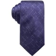 thumbnail image 1 of Alfani Mens Reed Dash Self-tied Necktie, Purple, One Size, 1 of 1