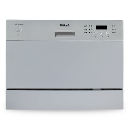 DELLA Countertop Compact Dishwasher Machine w/ 6 Wash Cycles,