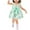 Green, variant on Odeerbi 1-4Y Toddler Girls Cute Princess Dresses Cotton Dress Kids Summer Cute Floral Print Slip Dress Bowknot Dress Baby Clothes Green