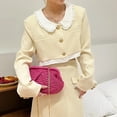 thumbnail image 3 of LHSHID Summer Fashion Women Clip Clutch Bag Straw Weave Wallet Ladies Chain Shoulder Crossbody Bags Hot Pink Beach Bags Small Handbag, 3 of 6