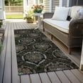 thumbnail image 6 of Addison Rugs Chantille Indoor/Outdoor Transitional Medallions Black Washable Runner Rug, 2'3" x 7'6", 6 of 6