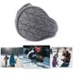 thumbnail image 5 of Orejeras de Punto Cálidas ZHAOCHENG Unisex Piel de Invierno para Exteriores Gris a Cuadros, 5 of 5