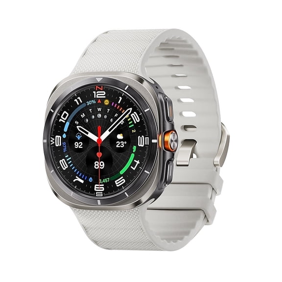 Samsung Galaxy Watch Ultra (2025) LTE 47MM Titanium Silver PeakForm White Sand