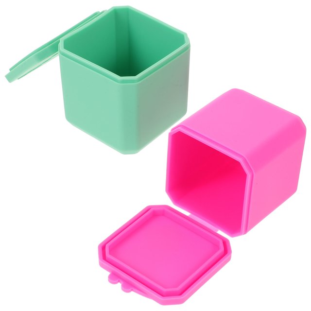 HINTRMENT 2Pcs Small Container for Salad Dressing Silicone Transportation Cups with Lids