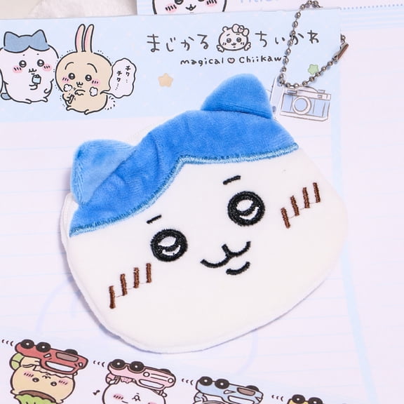 Plush Chiikawa Zipper Coin Wallet Hachiware Usagi Coin Purse Change Bag Key Earphone Pouch Decorations for Girls Gifts