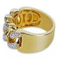 thumbnail image 2 of Opolski Luxury Hollowed Buckle Rhinestones Wide Ring Men Jewelry Party Banquet Decor, 2 of 4