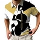 thumbnail image 1 of Camiseta informal de manga corta con cuello vuelto y cremallera para hombre, ajustada, para exteriores, Golf, tenis Pompotops  oipoqjl24562, 1 of 5