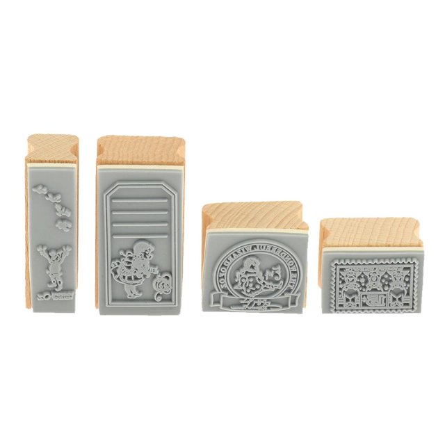De 4 Piezas De Cuentos De Hadas De , Sellos Caja De Hojalata, Para Edades De Adelante Estilo_3 Yotijar Sellos de bellas artes