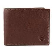 Timberland Mens Hunter Passcase Bifold Wallet, Brown