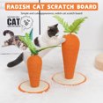 thumbnail image 2 of Cat Climbing Frame Vertical Carrots Shape Assembable Cute Cat Scratchings Post, 2 of 6