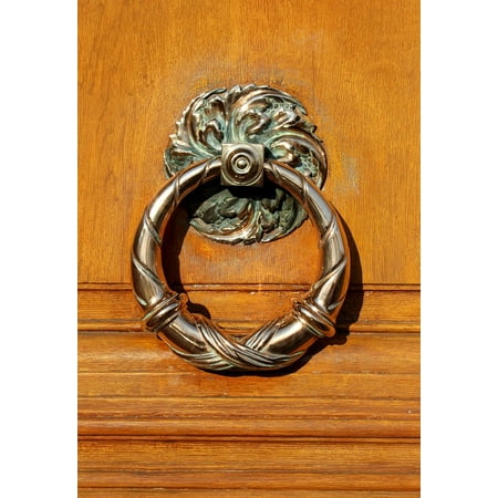 Push Button Door Knob - Framed Art for Your Wall Button Handle Door Wood Door Knob Thumper 10x13 Frame