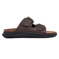 thumbnail image 2 of Sandalias Nautica Triun 3 con doble hebilla Slide Comfort para hombre, color marrón, 2 of 6