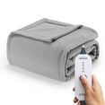 thumbnail image 1 of Sunbeam Fleece Electric Heated Throw, Ultimate Grey, 4 Heat Settings, 4-Hour Auto Shut-Off, Cozy Warmth, 50" x 60", 1 of 8