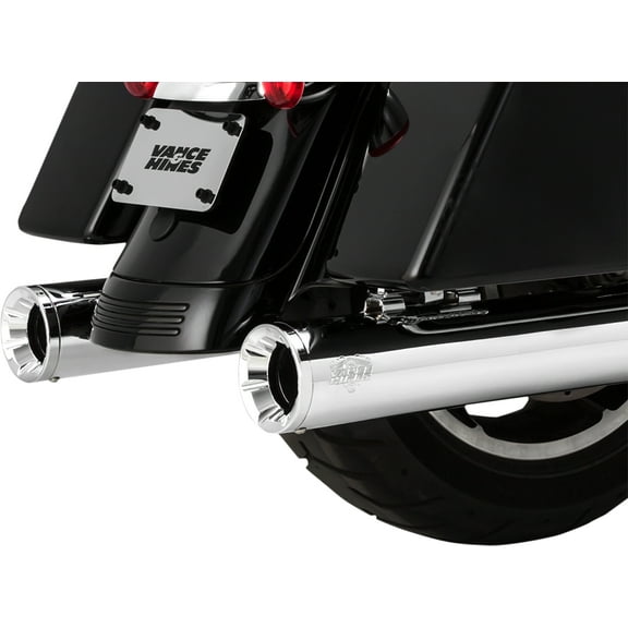 Vance & Hines 4" Eliminator 400 Slip-On Mufflers Chrome  Elim - Chrome 16714