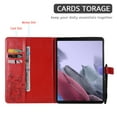 thumbnail image 2 of Galaxy Tab A7 Lite 8.7-inch T220 T225 Case,Dteck Magnetic Leather Card Holder Wallet Butterfly Pattern Kickstand Case for Samsung Tab A7 Lite 8.7" 2021 Lightweight Shockproof Cover,Red, 2 of 5
