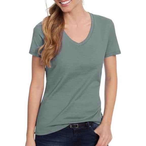 Hanes Women's Nano-T V-Neck T-Shirt