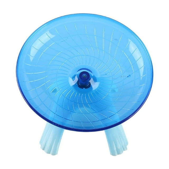 Rueda de Ejercicio con Platillo Volador para Hámster, Juguete de Disco para Correr con Ratón y Hámster