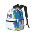 thumbnail image 2 of Picia Cool Unicorn Star Golden Large Capacity Backpack Classic Style Backpack Casual Backpack Water-Resistant School Work Travel Outdoor Backpack, 2 of 8