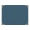 thumbnail image 5 of Weston Home Modern End Table with X-Base Legs and Drawer, Blue, 5 of 7