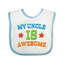Inktastic My Uncle is Awesome Boys or Girls Baby Bib