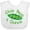 AA-White, variant on Inktastic Give Peas a Chance. Boys or Girls Baby Bib