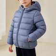 thumbnail image 2 of ITSAME Boys Quilted Puffer Jacket (1-8) Lightweight Hooded Zip Up Winter Warm Coat with Pockets Size 7, 2 of 6