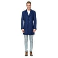 thumbnail image 3 of Men's Tailored Wool Blend Notch Collar Wool Blend Walker Car Coat Jacket, 3 of 5